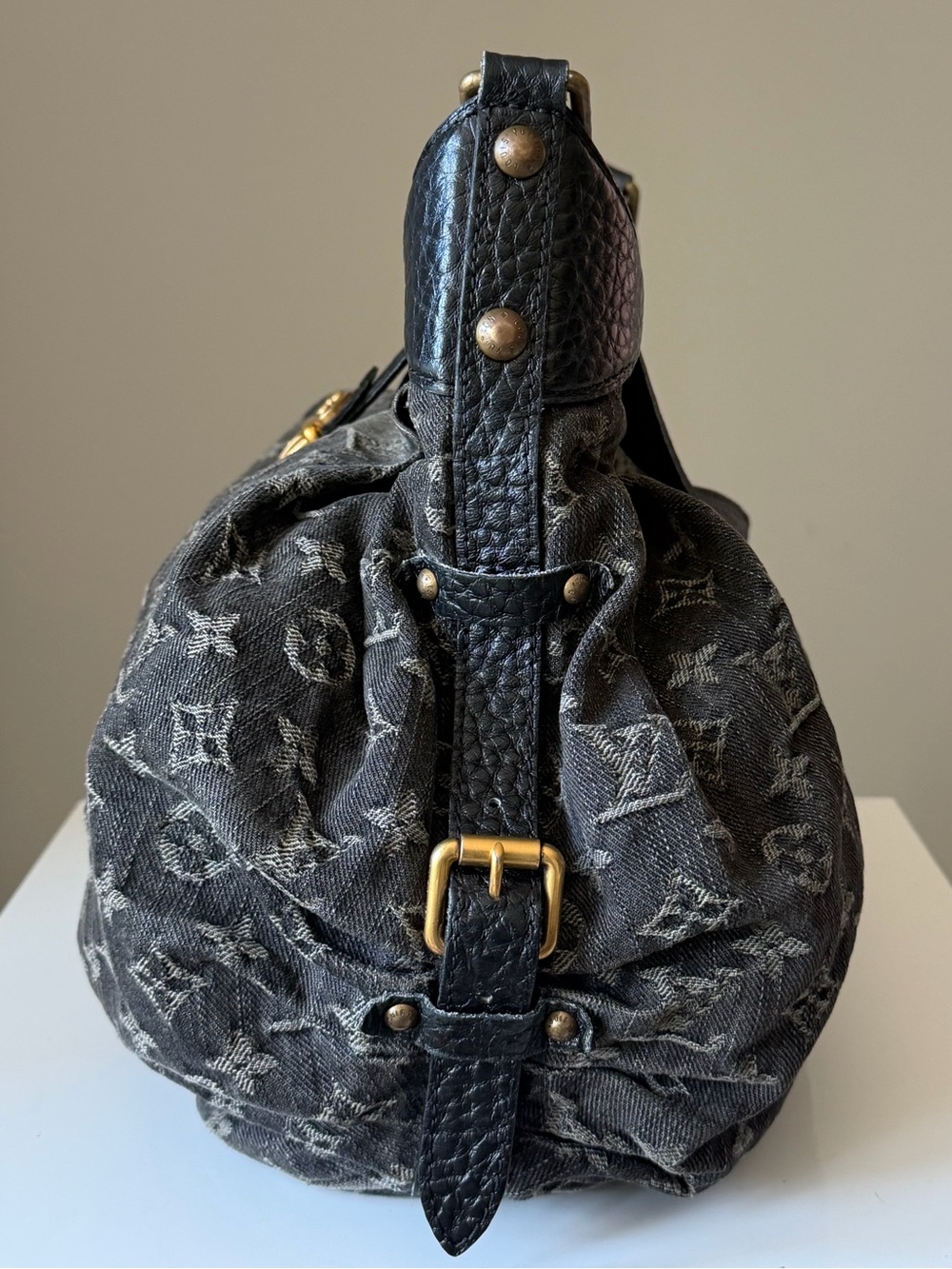 Louis Vuitton Denim Mahina XS Black Monogram Shoulder Bag - Picture 6 of 16